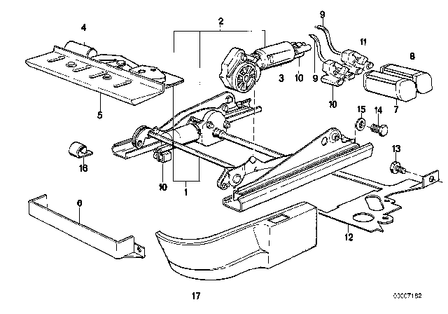 1988 BMW M6 Covering Outer Left Diagram for 52101953011