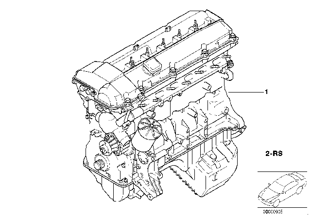 1998 BMW 328i Short Engine Diagram