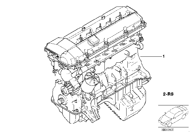 1997 BMW Z3 Short Engine Diagram 1