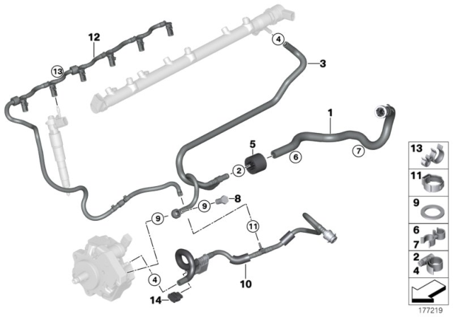 2013 BMW X5 Fuel Lines Diagram