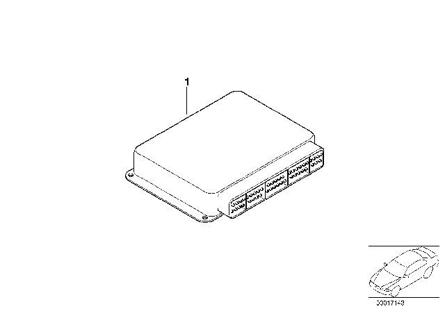 2000 BMW 328i Engine Control Module Diagram for 12141430848