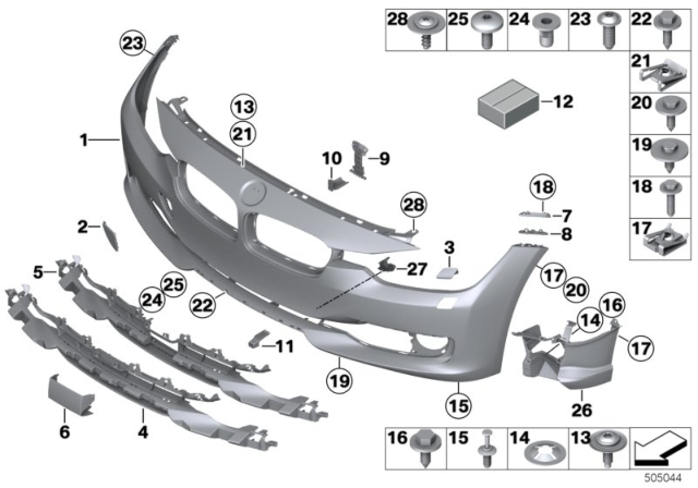 2013 BMW 335i Fillister Head Screw Diagram for 07149166316