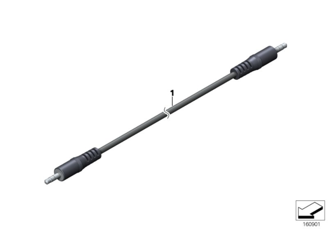 2010 BMW 135i Convertible N54 Engine(E88) Auxiliary Connecting Cable Diagram
