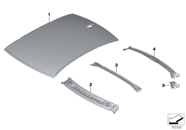 2020 BMW M235i xDrive Gran Coupe Roof Diagram