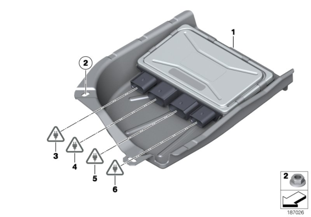 2010 BMW 550i Control Unit, Active Steering Diagram