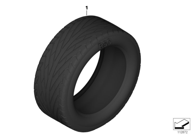 2010 BMW X5 All-Season Tire Diagram