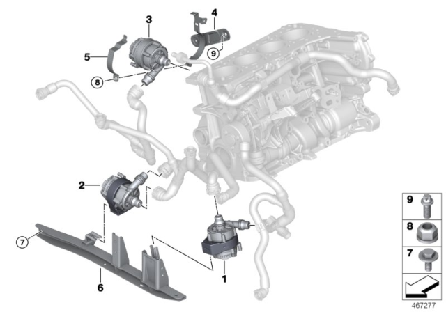 2018 BMW 330e Holder Diagram for 11518645337