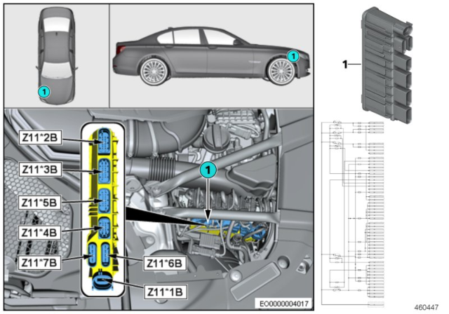 2017 BMW Alpina B7 Integrated Supply Module Diagram