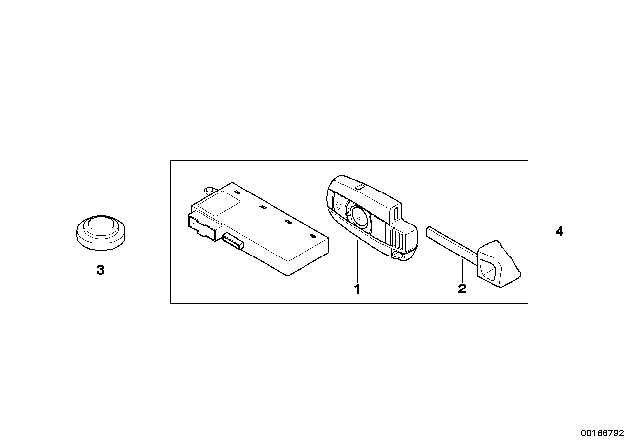 2009 BMW X6 Radio Remote Control Diagram