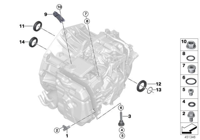 2016 BMW i8 Add-On Parts / Gaskets (GA6F21AW) Diagram