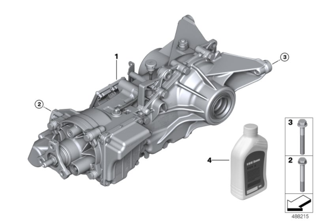 2017 BMW X1 Rear-Axle-Drive Diagram 1