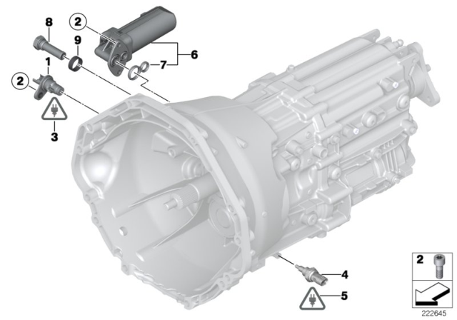 2012 BMW M6 TORX SCREW Diagram for 23117614145