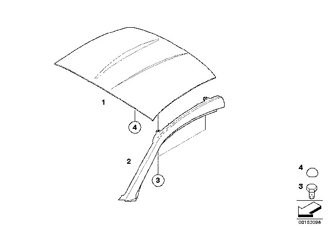 2008 BMW Z4 Roof Diagram