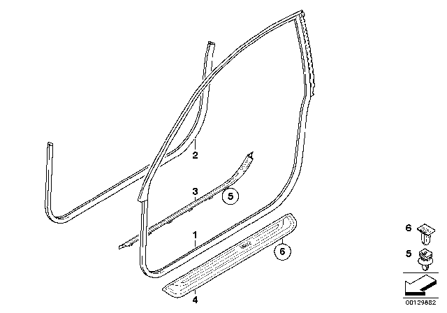 2009 BMW 650i Edge Protection / Rockers Covers Diagram