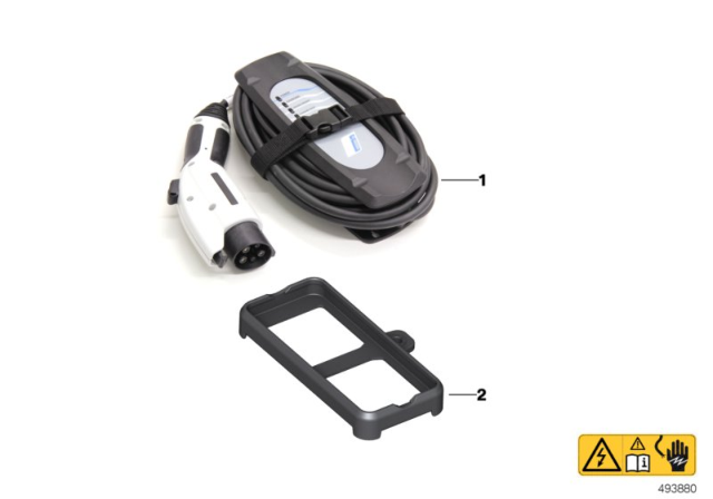 2015 BMW i8 Standard Charging Cable / Mode 2 Charging Cable Diagram