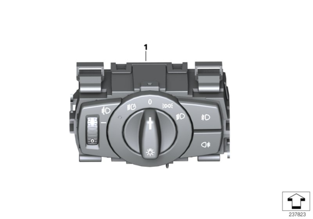 2013 BMW 128i Control Element Light Diagram