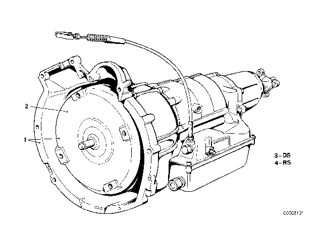 1978 BMW 320i Automatic Transmission Diagram