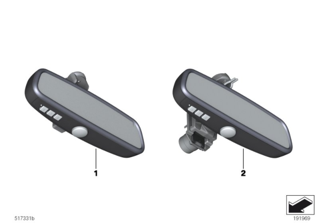 2012 BMW 550i GT xDrive Retrofit, Universal Remote Control Diagram