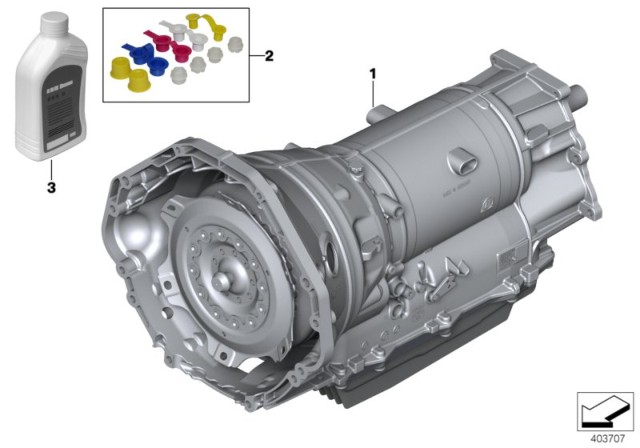 2015 BMW X5 M Automatic Transmission GA8HP75Z Diagram