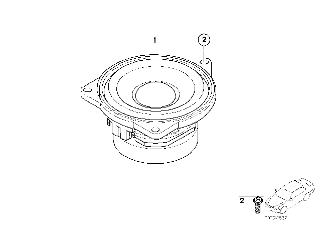 2008 BMW 750Li Sedan(E66) Single Parts For Top-HIFI System Diagram 3