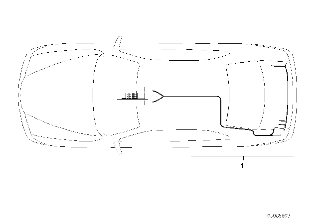 2002 BMW 540i Installation Kit Diagram for 84110026349