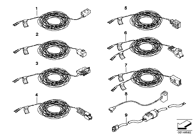 2004 BMW Z4 Repair.Cable, Belt Tensioner/Seat Connector Diagram for 61129118095