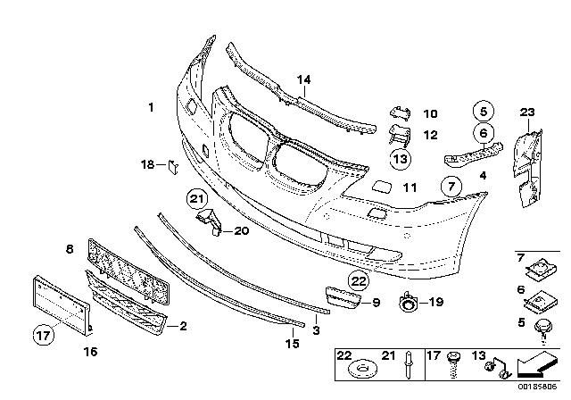 2010 BMW 535i xDrive Trim Panel, Front Diagram