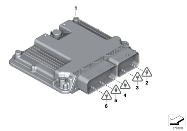 2015 BMW 740Ld xDrive Engine Control Module Diagram for 13618586540