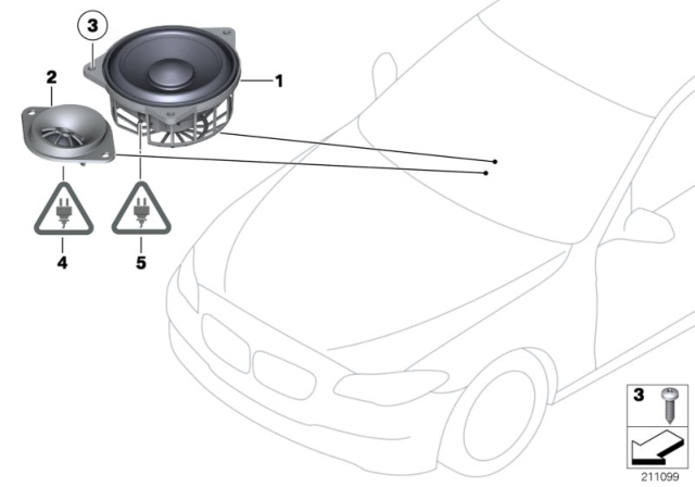 2019 BMW M6 Single Parts, Top HIFI System Diagram