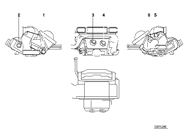 2003 BMW Z8 Actuator Air Recycling Flap Diagram for 64116908984