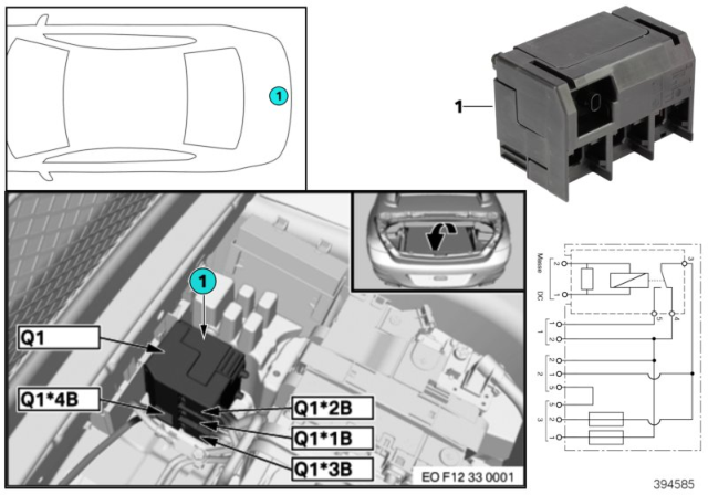 2013 BMW 650i Gran Coupe Relay, Isolation Diagram