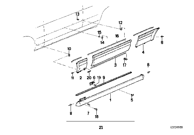 1992 BMW 325i Clamp Diagram for 51712231992