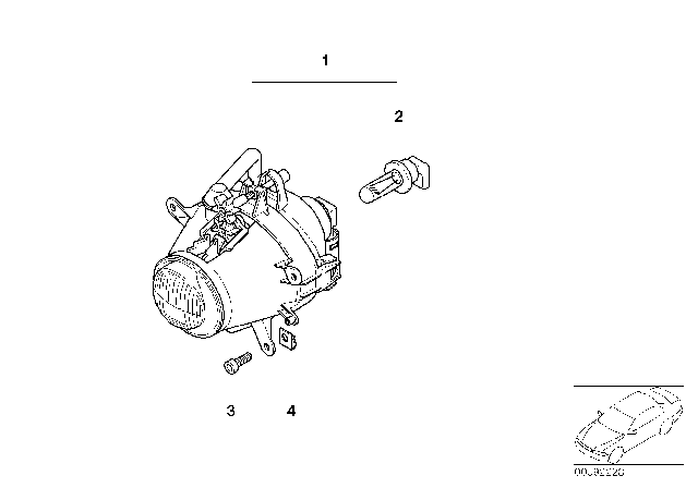 2005 BMW 325xi Fog Lights Diagram 2