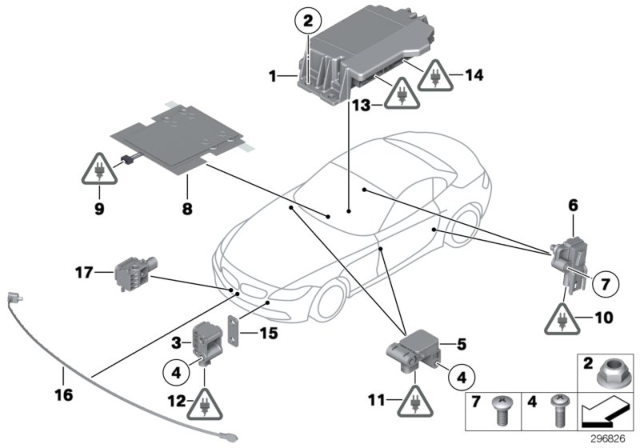 2011 BMW Z4 Control Unit Airbag Diagram for 65779229972