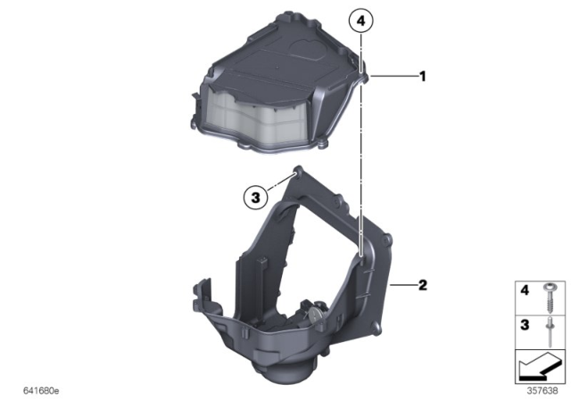 2014 BMW 650i Single Parts, Blower Housing Diagram