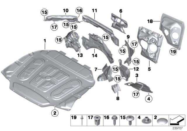 2015 BMW 640i Sound Insulation Diagram 1