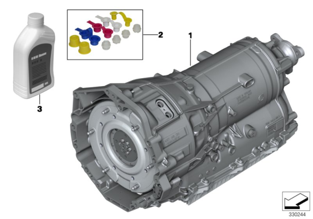 2013 BMW ActiveHybrid 7 Automatic Transmission EH Diagram for 24008608219