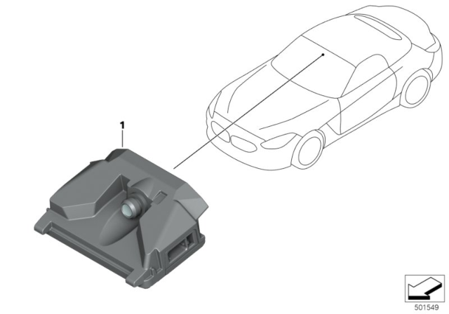 2019 BMW Z4 Kafas Camera Diagram