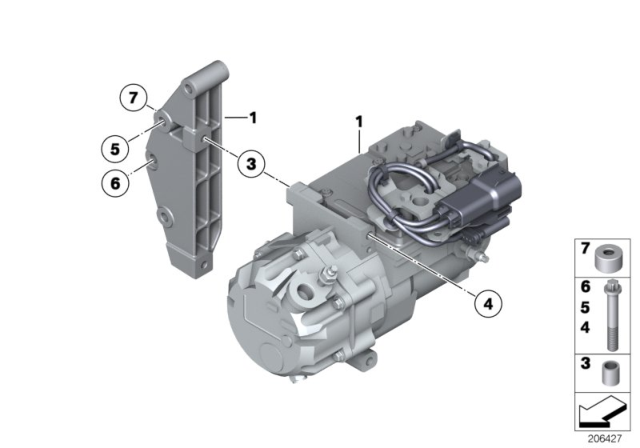 2011 BMW X6 Screw Diagram for 07129906572