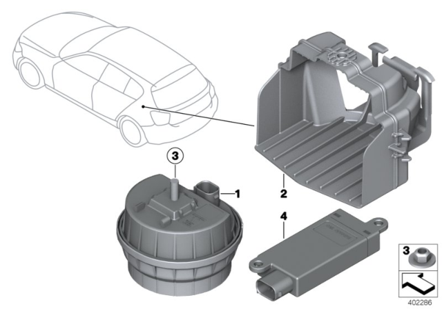 2014 BMW 328i xDrive Alarm System Diagram