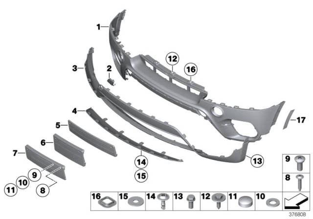 2011 BMW X5 Set, Side Marker Light Diagram for 63147274433