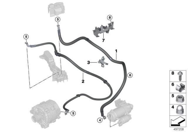 2020 BMW X3 M Battery Cable Diagram