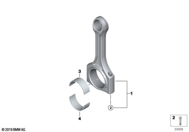 2019 BMW M6 Crankshaft Connecting Rod Diagram