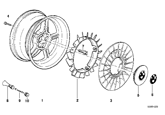 1991 BMW M5 M System Diagram 1