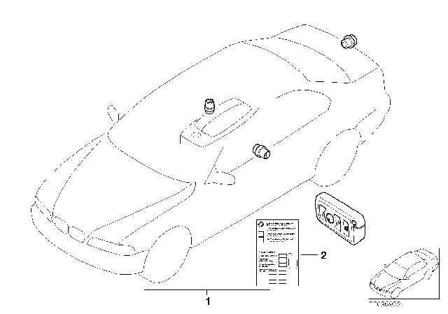 2008 BMW 750i One-Key Locking Diagram