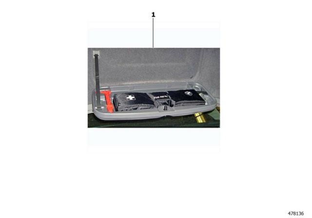 2006 BMW 750Li First-Aid Kit Diagram 2