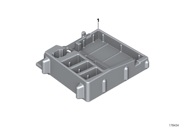 2012 BMW 740i Device Mounting Diagram