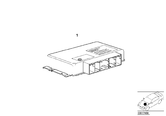 2002 BMW 330Ci Basic Control Unit EGS Diagram 1