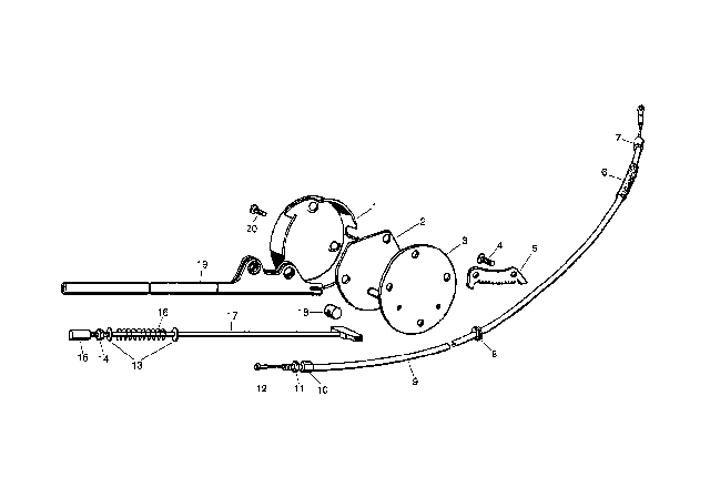 1956 BMW Isetta Parking Brake Diagram