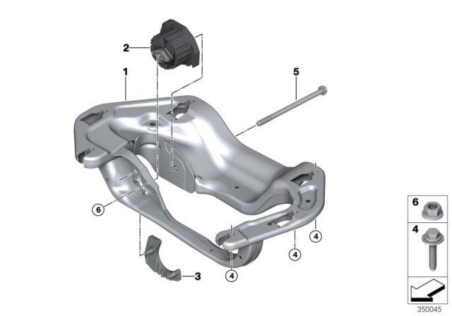 2019 BMW X6 Gearbox Suspension Diagram